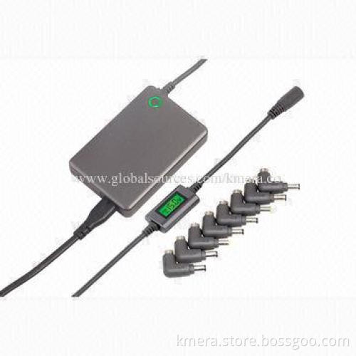 90W Ultra Slim Universal Laptop Power Adapter, LCD Display, 17mm Thickness, Competitive Size